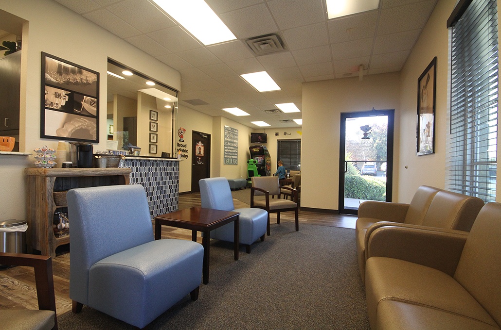 Dental office waiting area
